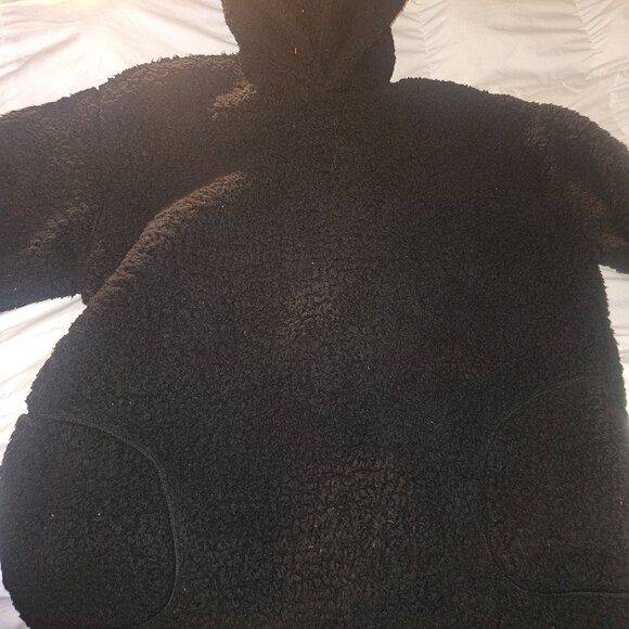 VS PINK OVERSIZED SHERPA LOUNGE HOODIE - Picture 3 of 6